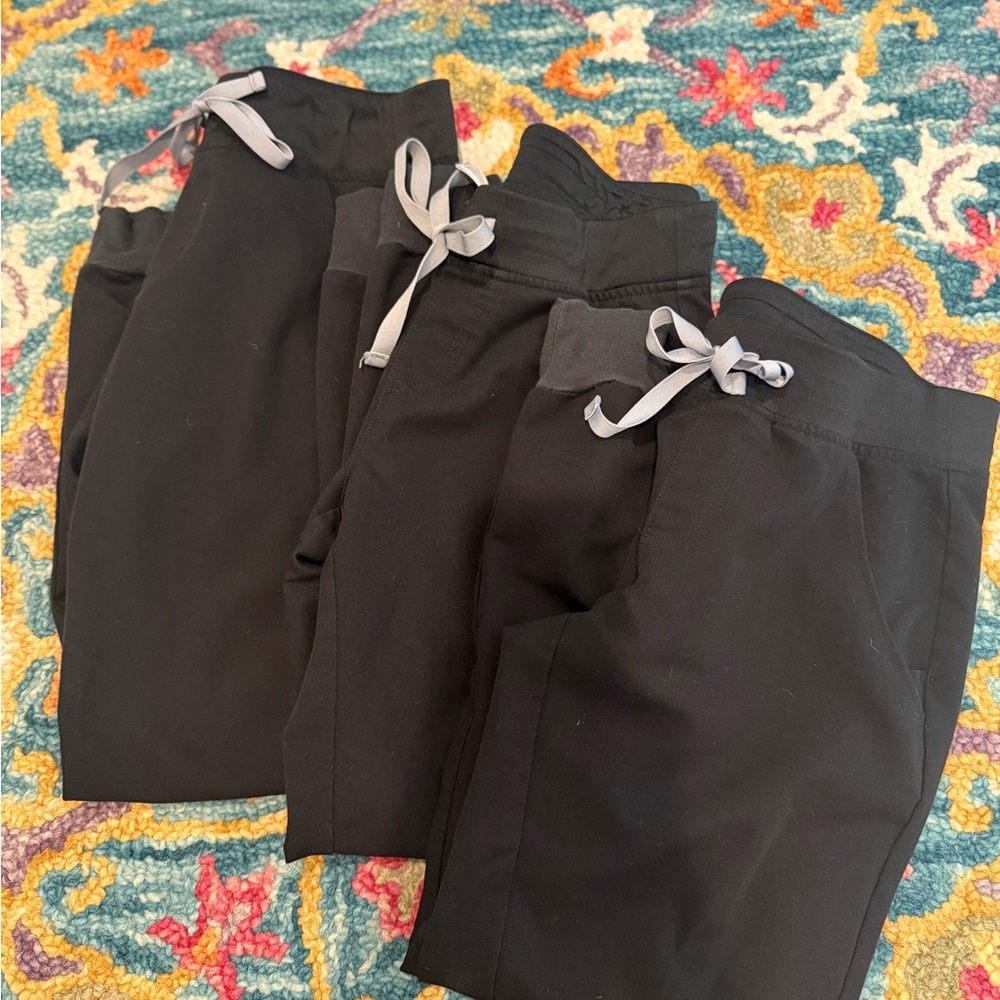 XS P Zamora Jogger Black Figs, 3 pairs